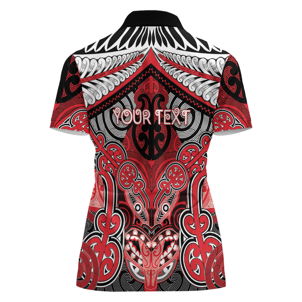 Aotearoa Iwi Te Arawa Personalised Women Polo Shirt Maori Kowhaiwhai Pattern LT19 - Polynesian Pride
