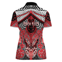 Aotearoa Iwi Te Arawa Personalised Women Polo Shirt Maori Kowhaiwhai Pattern LT19 - Polynesian Pride
