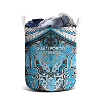 Aotearoa Iwi Ngati Porou Laundry Basket Maori Kowhaiwhai Pattern LT19 - Polynesian Pride