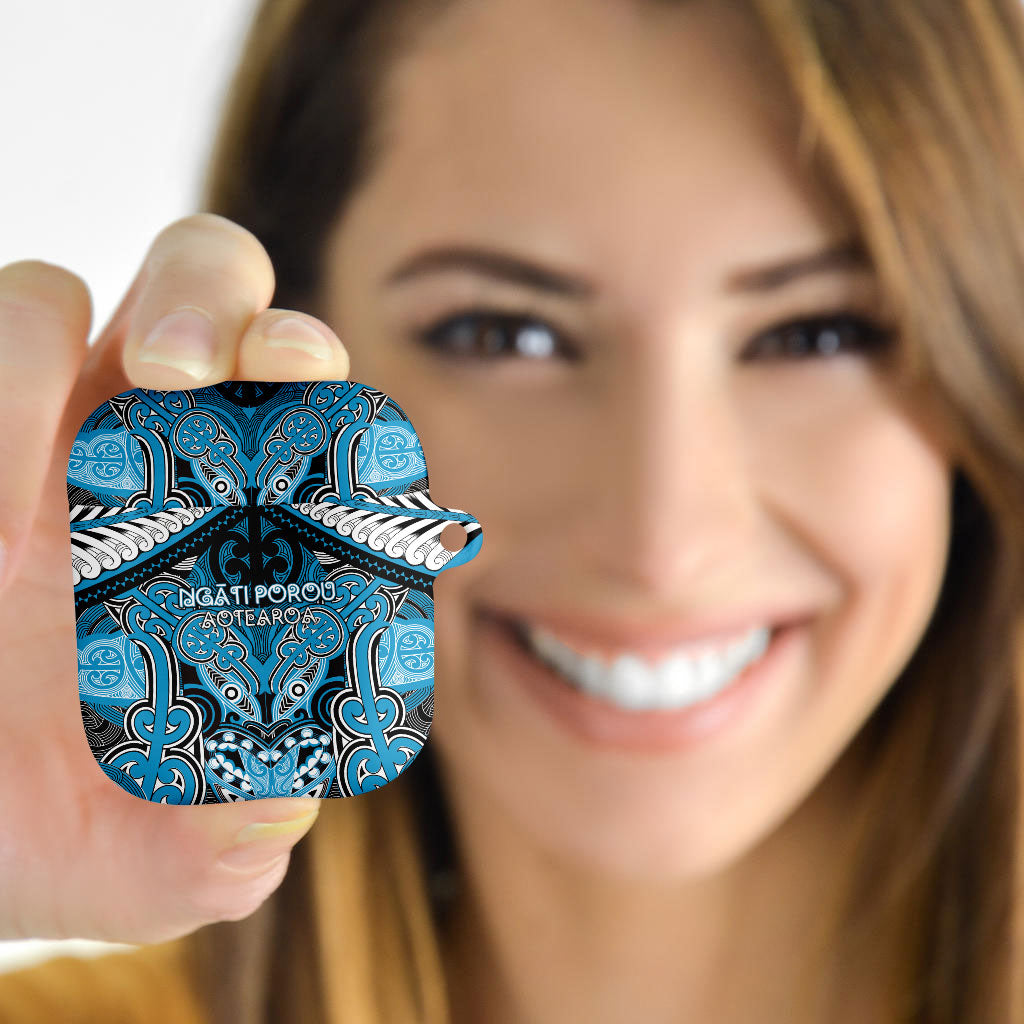 Aotearoa Iwi Ngati Porou AirPods Case Maori Kowhaiwhai Pattern LT19 - Polynesian Pride
