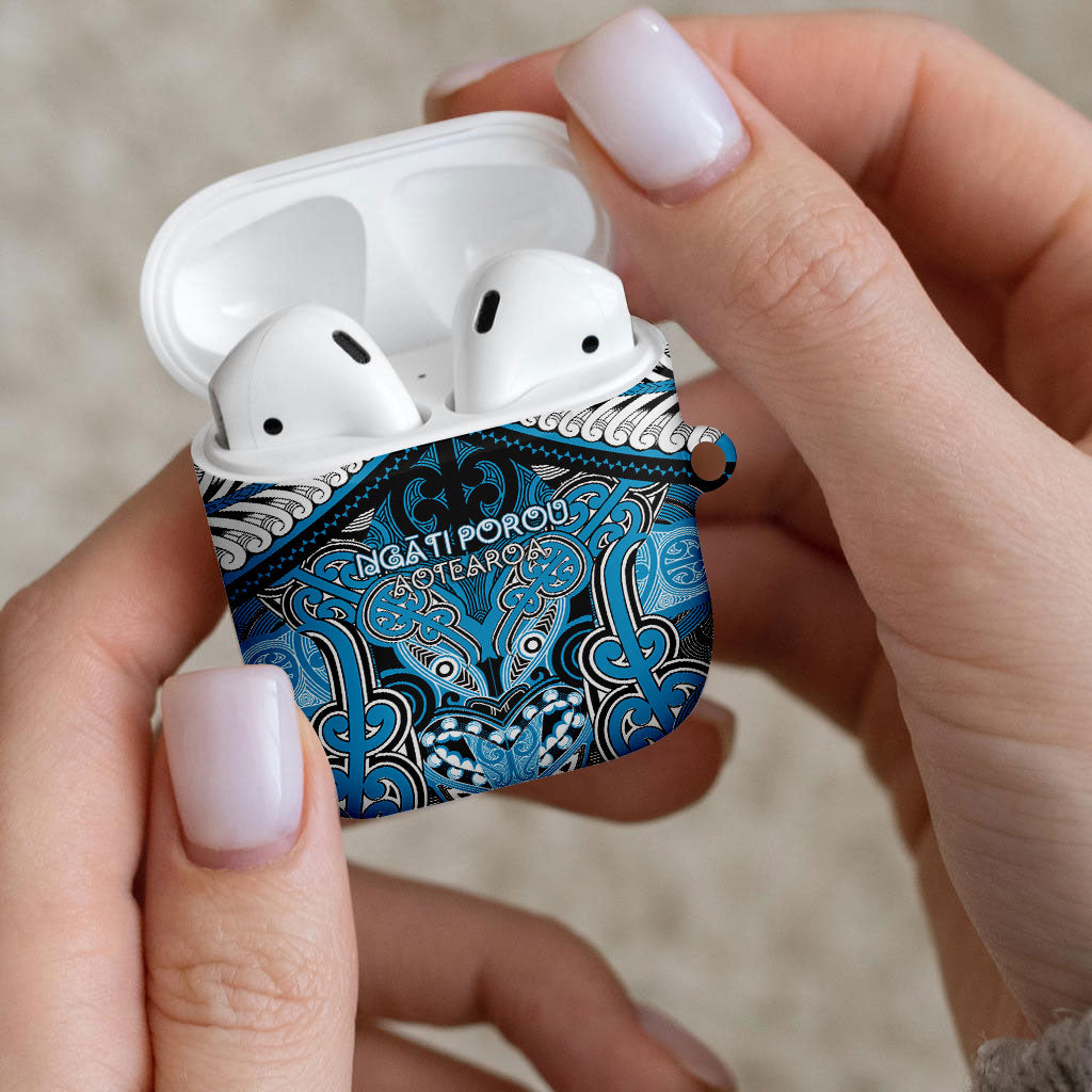Aotearoa Iwi Ngati Porou AirPods Case Maori Kowhaiwhai Pattern LT19 - Polynesian Pride