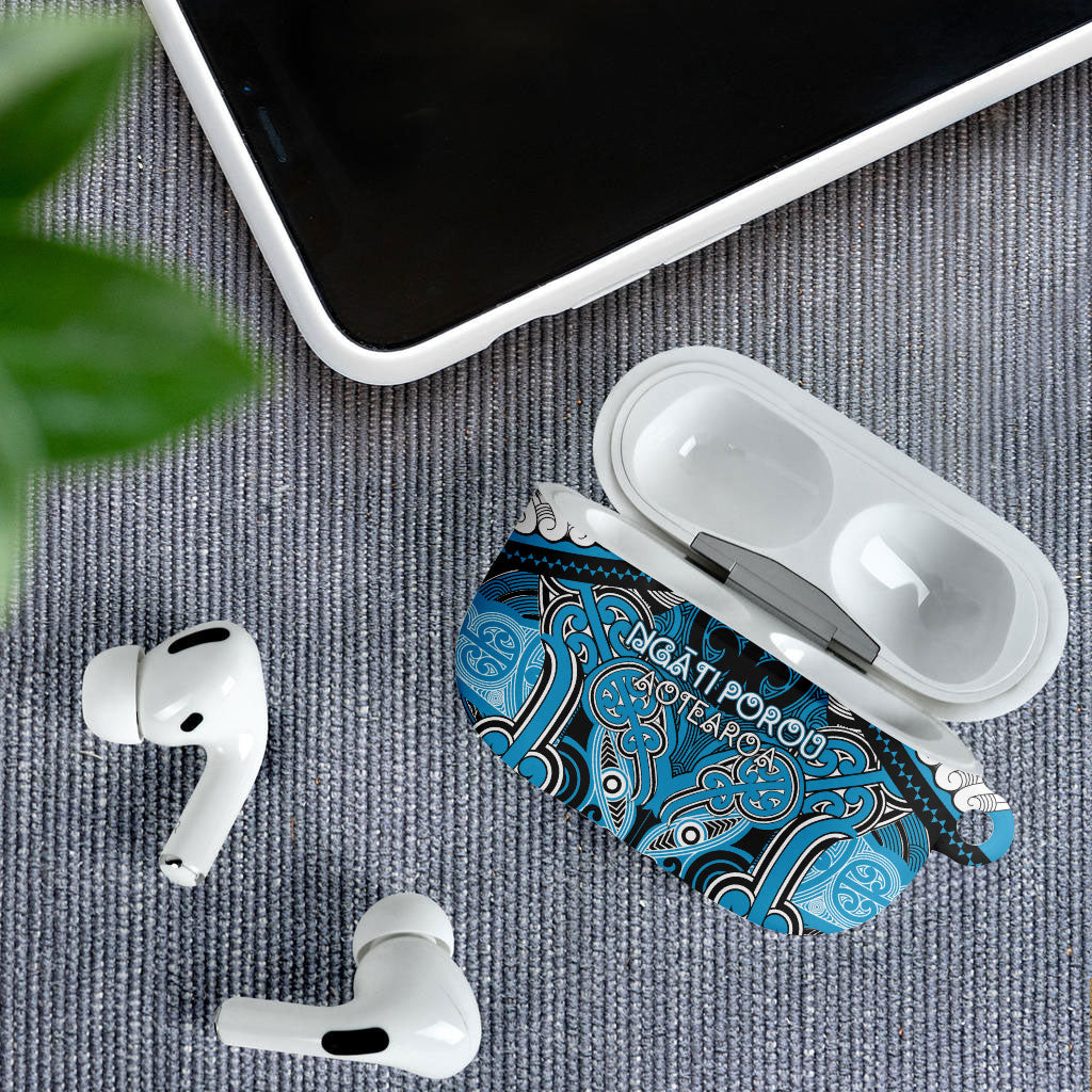 Aotearoa Iwi Ngati Porou AirPods Case Maori Kowhaiwhai Pattern LT19 - Polynesian Pride