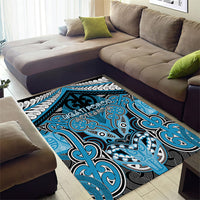 Aotearoa Iwi Ngati Porou Area Rug Maori Kowhaiwhai Pattern LT19 - Polynesian Pride