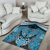 Aotearoa Iwi Ngati Porou Area Rug Maori Kowhaiwhai Pattern LT19 - Polynesian Pride