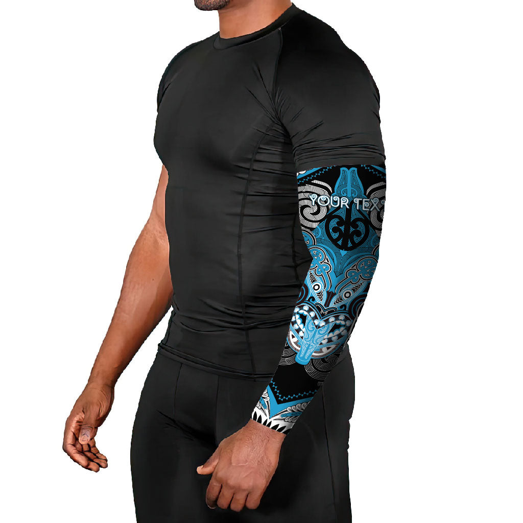 Aotearoa Iwi Ngati Porou Personalised Arm Sleeves Maori Kowhaiwhai Pattern LT19 - Polynesian Pride