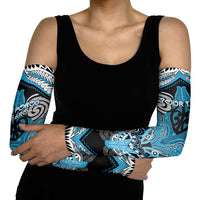 Aotearoa Iwi Ngati Porou Personalised Arm Sleeves Maori Kowhaiwhai Pattern LT19 - Polynesian Pride