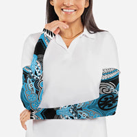Aotearoa Iwi Ngati Porou Personalised Arm Sleeves Maori Kowhaiwhai Pattern LT19 - Polynesian Pride