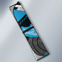 Aotearoa Iwi Ngati Porou Auto Sun Shade Maori Kowhaiwhai Pattern LT19 - Polynesian Pride
