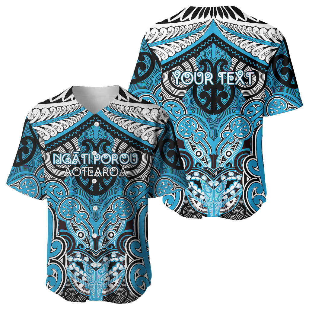 Aotearoa Iwi Ngati Porou Personalised Baseball Jersey Maori Kowhaiwhai Pattern LT19 - Polynesian Pride