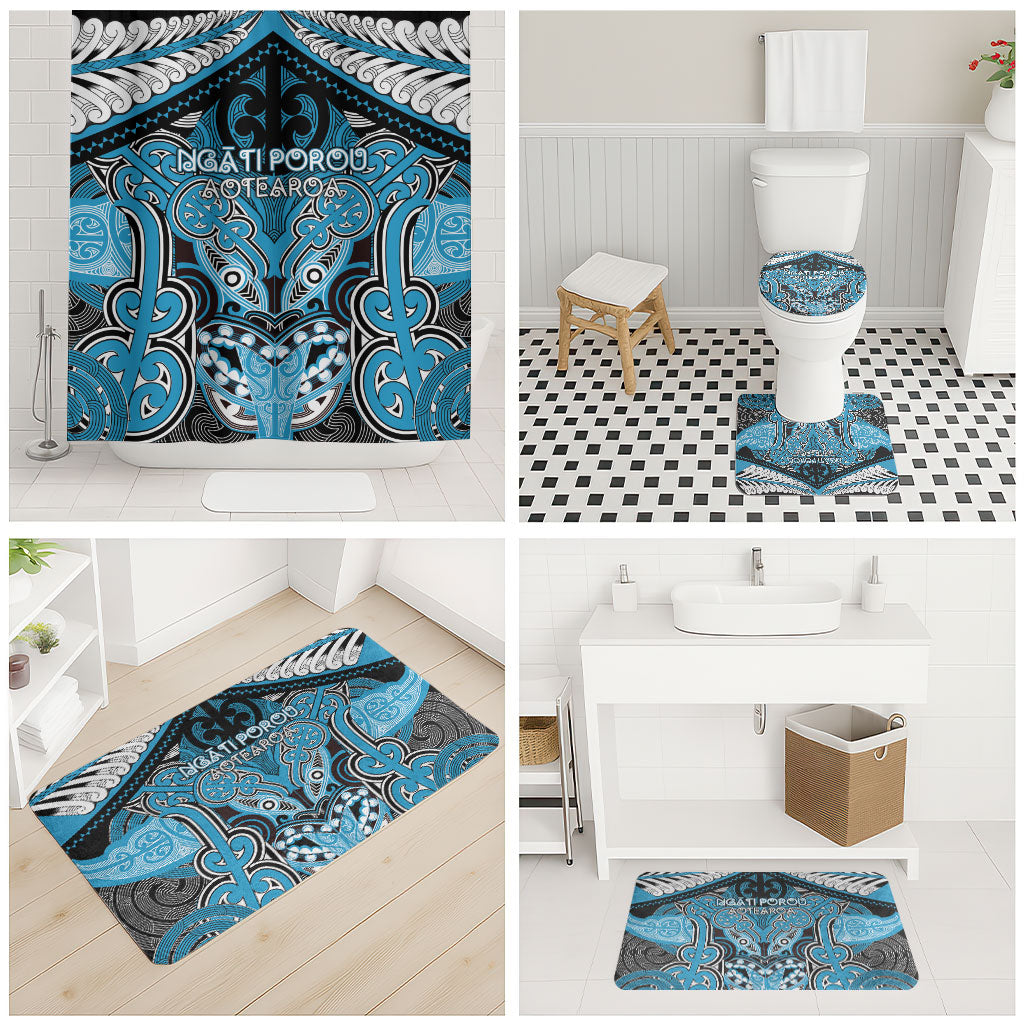 Aotearoa Iwi Ngati Porou Bathroom Set Maori Kowhaiwhai Pattern LT19 - Polynesian Pride