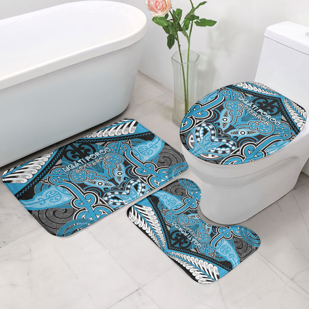 Aotearoa Iwi Ngati Porou Bathroom Set Maori Kowhaiwhai Pattern LT19 - Polynesian Pride