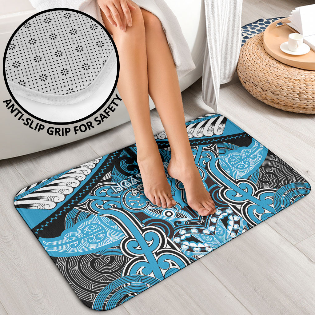 Aotearoa Iwi Ngati Porou Bathroom Set Maori Kowhaiwhai Pattern LT19 - Polynesian Pride