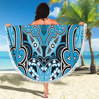 Aotearoa Iwi Ngati Porou Beach Blanket Maori Kowhaiwhai Pattern LT19 - Polynesian Pride