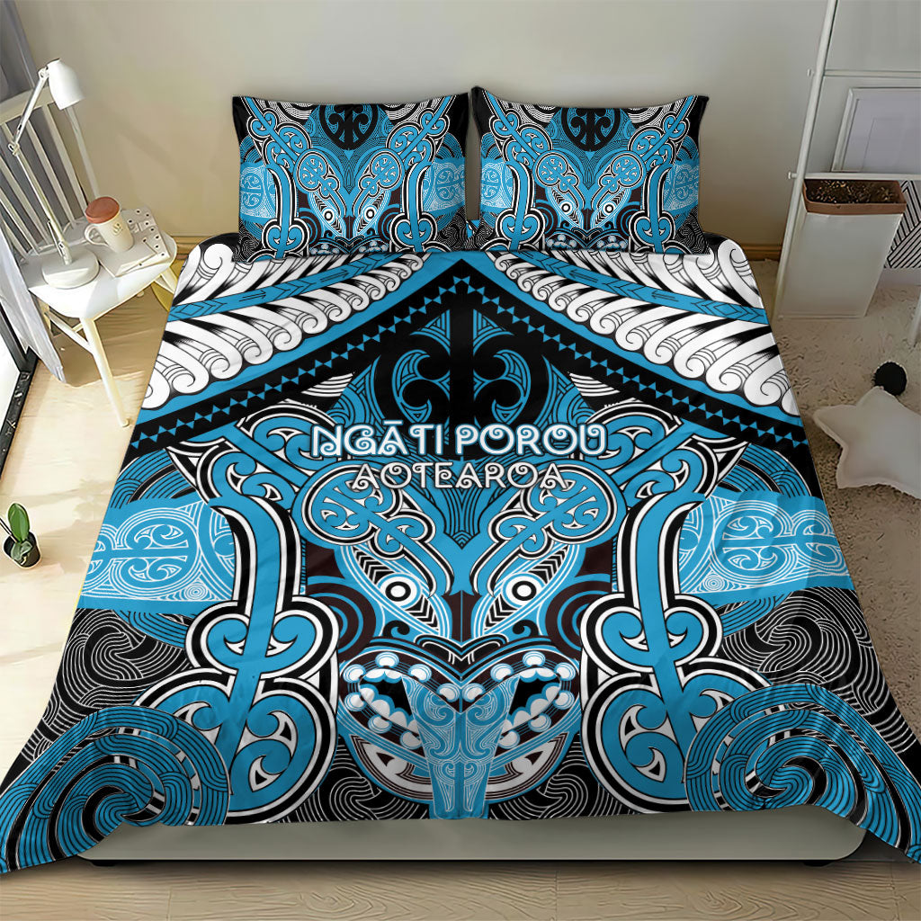 Aotearoa Iwi Ngati Porou Bedding Set Maori Kowhaiwhai Pattern LT19 - Polynesian Pride