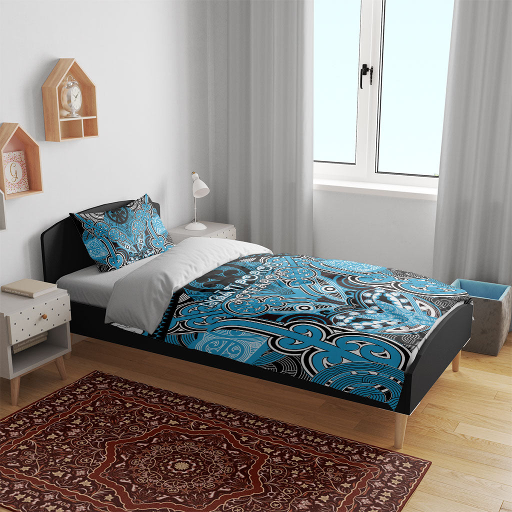 Aotearoa Iwi Ngati Porou Bedding Set Maori Kowhaiwhai Pattern LT19 - Polynesian Pride