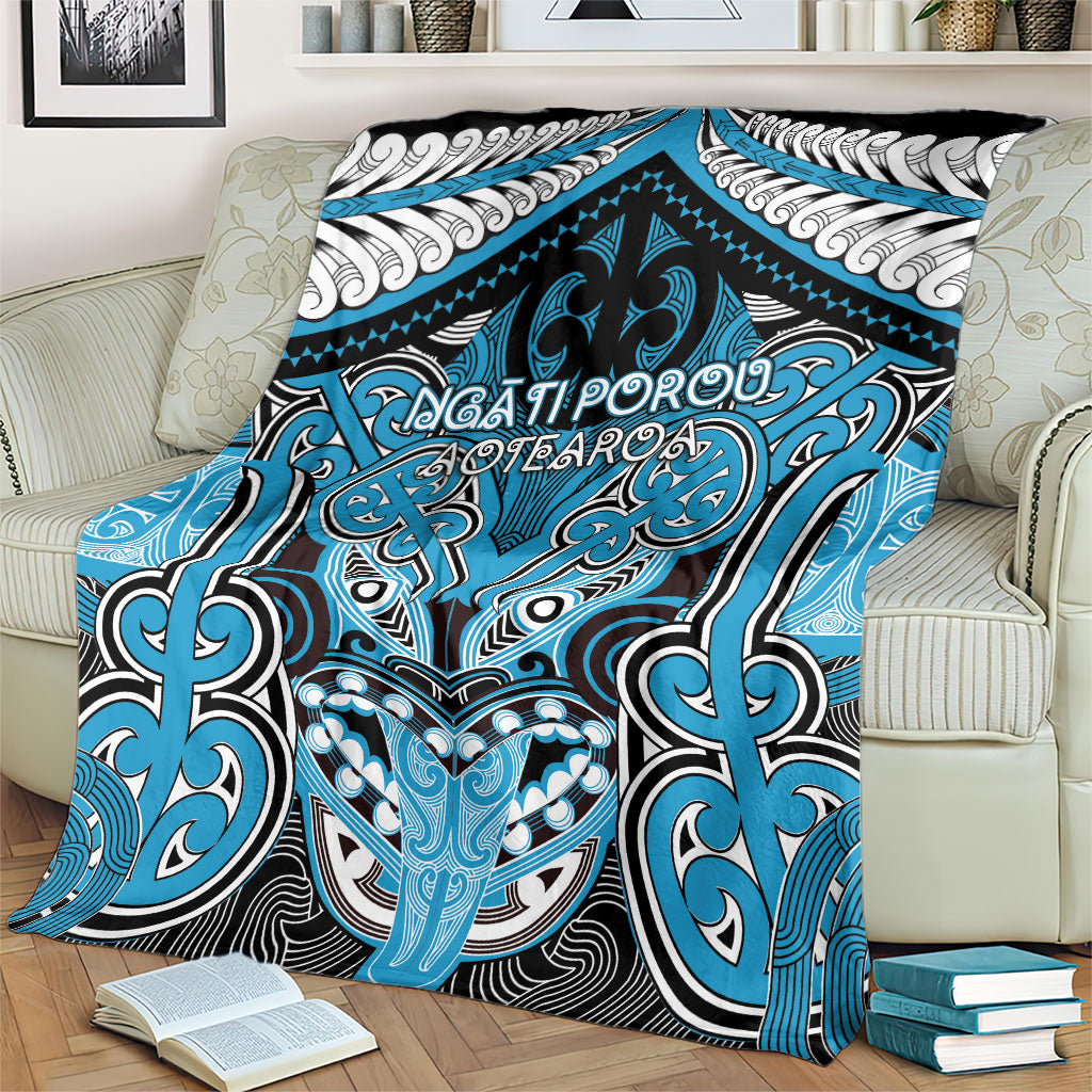 Aotearoa Iwi Ngati Porou Blanket Maori Kowhaiwhai Pattern LT19 - Polynesian Pride