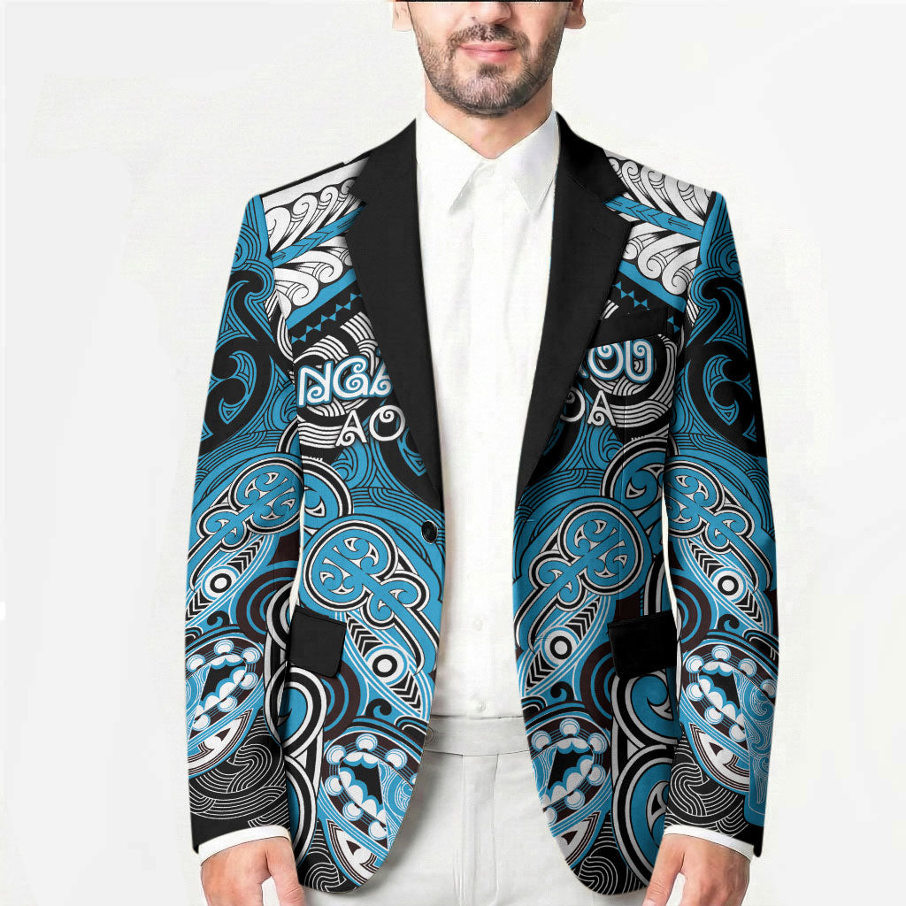 Aotearoa Iwi Ngati Porou Personalised Blazer Maori Kowhaiwhai Pattern LT19 - Polynesian Pride