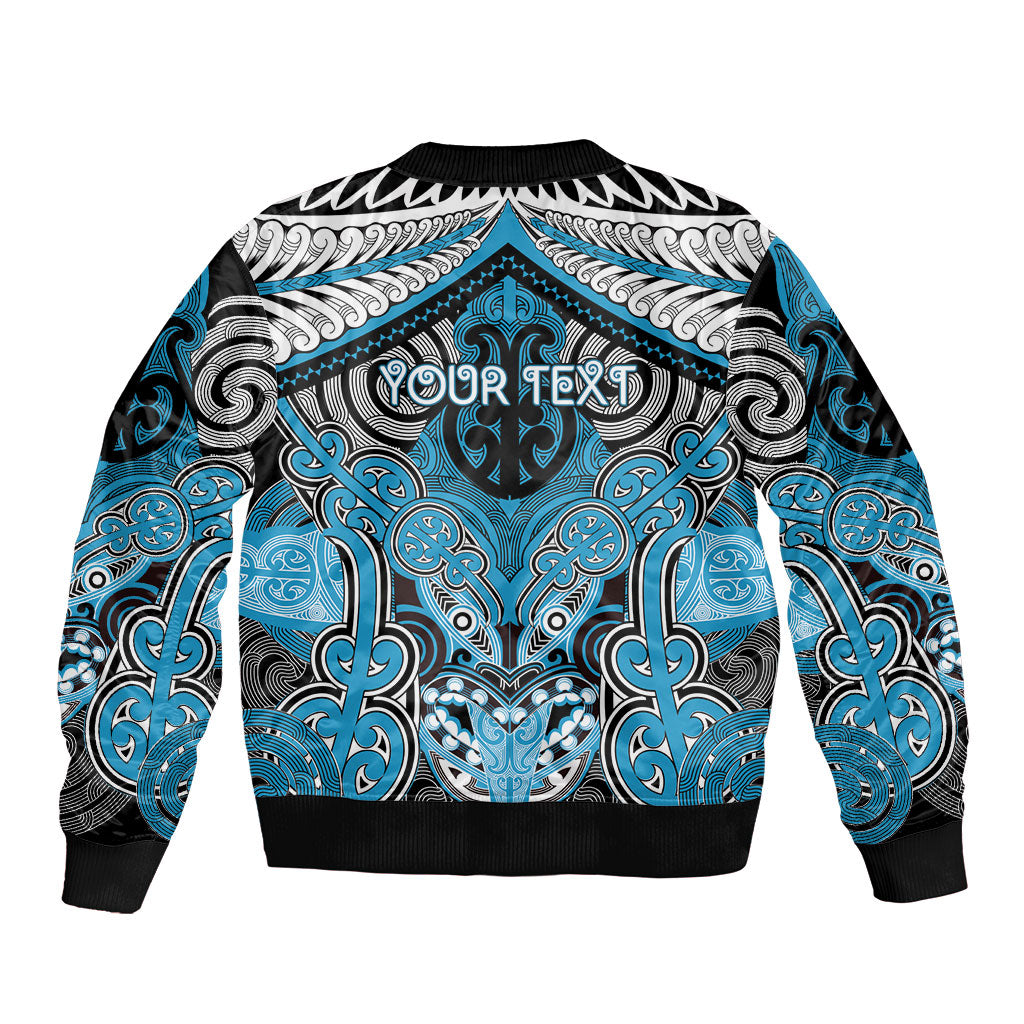 Aotearoa Iwi Ngati Porou Personalised Bomber Jacket Maori Kowhaiwhai Pattern LT19 - Polynesian Pride