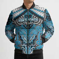 Aotearoa Iwi Ngati Porou Personalised Bomber Puffer Jacket Maori Kowhaiwhai Pattern LT19 - Polynesian Pride