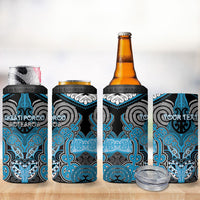 Aotearoa Iwi Ngati Porou Personalised 4 in 1 Can Cooler Tumbler Maori Kowhaiwhai Pattern LT19 - Polynesian Pride