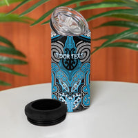 Aotearoa Iwi Ngati Porou Personalised 4 in 1 Can Cooler Tumbler Maori Kowhaiwhai Pattern LT19 - Polynesian Pride