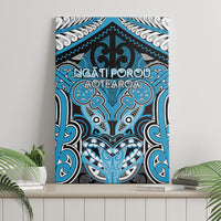 Aotearoa Iwi Ngati Porou Canvas Wall Art Maori Kowhaiwhai Pattern LT19 - Polynesian Pride