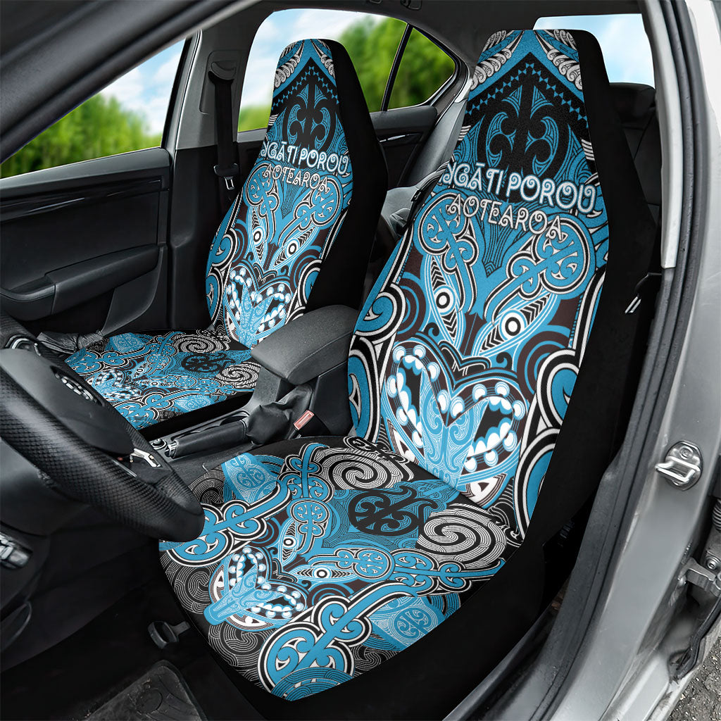 Aotearoa Iwi Ngati Porou Car Seat Cover Maori Kowhaiwhai Pattern LT19 - Polynesian Pride
