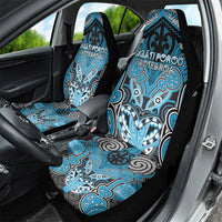 Aotearoa Iwi Ngati Porou Car Seat Cover Maori Kowhaiwhai Pattern LT19 - Polynesian Pride