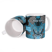Aotearoa Iwi Ngati Porou Personalised Ceramic Mug Maori Kowhaiwhai Pattern LT19 - Polynesian Pride