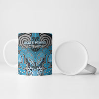 Aotearoa Iwi Ngati Porou Personalised Ceramic Mug Maori Kowhaiwhai Pattern LT19 - Polynesian Pride