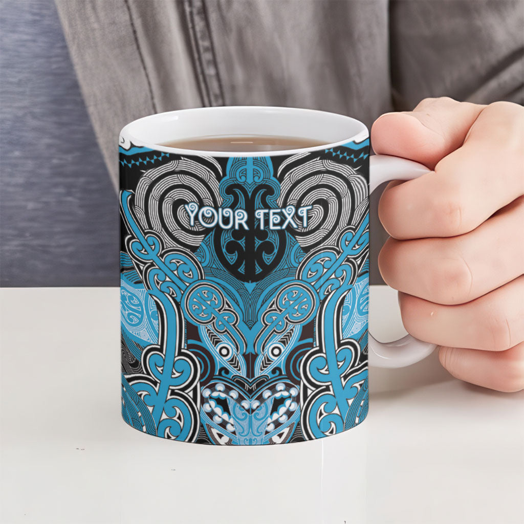 Aotearoa Iwi Ngati Porou Personalised Ceramic Mug Maori Kowhaiwhai Pattern LT19 - Polynesian Pride