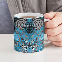 Aotearoa Iwi Ngati Porou Personalised Ceramic Mug Maori Kowhaiwhai Pattern LT19 - Polynesian Pride
