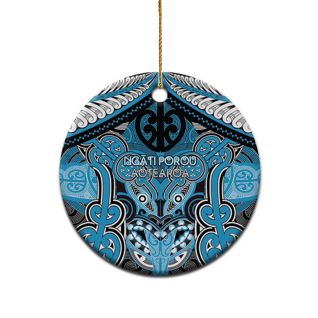 Aotearoa Iwi Ngati Porou Personalised Ceramic Ornament Maori Kowhaiwhai Pattern LT19 - Polynesian Pride