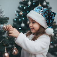 Aotearoa Iwi Ngati Porou Personalised Christmas Santa Hat Maori Kowhaiwhai Pattern LT19 - Polynesian Pride