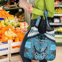 Aotearoa Iwi Ngati Porou Grocery Bag Maori Kowhaiwhai Pattern LT19 - Polynesian Pride