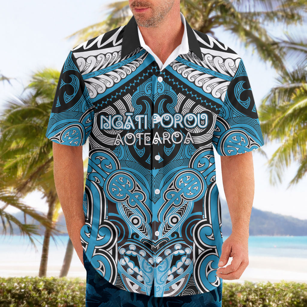 Aotearoa Iwi Ngati Porou Personalised Hawaiian Shirt Maori Kowhaiwhai Pattern LT19 - Polynesian Pride