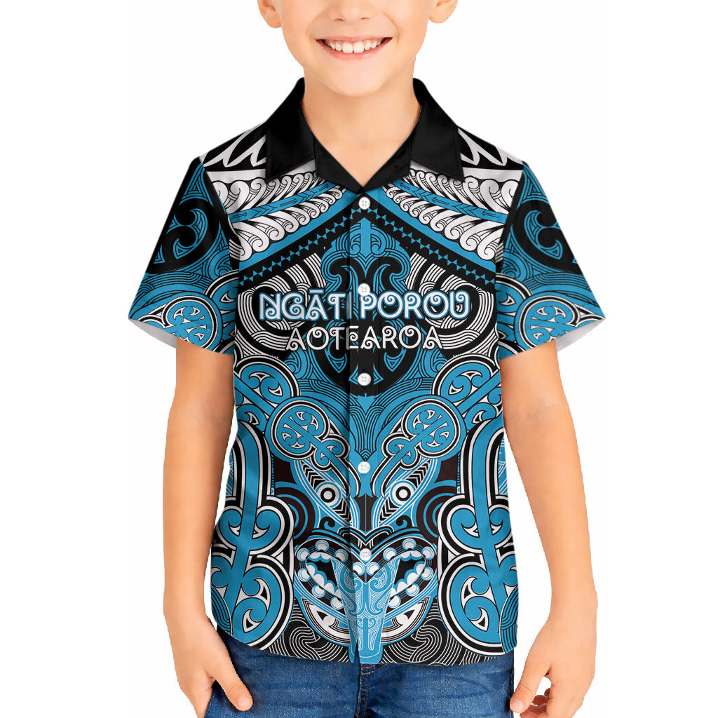 Aotearoa Iwi Ngati Porou Personalised Hawaiian Shirt Maori Kowhaiwhai Pattern LT19 - Polynesian Pride
