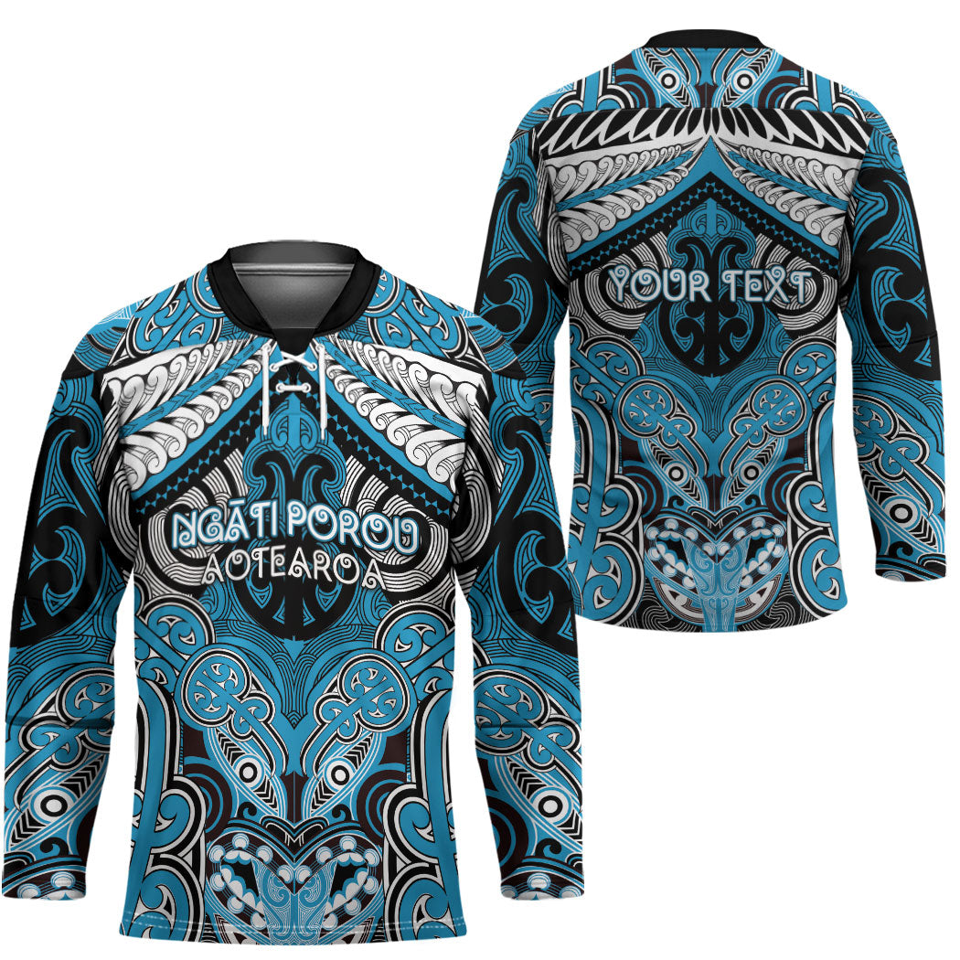 Aotearoa Iwi Ngati Porou Personalised Hockey Jersey Maori Kowhaiwhai Pattern LT19 - Polynesian Pride