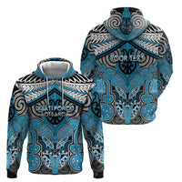 Aotearoa Iwi Ngati Porou Personalised Hoodie Maori Kowhaiwhai Pattern LT19 - Polynesian Pride