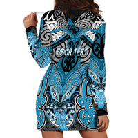Aotearoa Iwi Ngati Porou Personalised Hoodie Dress Maori Kowhaiwhai Pattern LT19 - Polynesian Pride