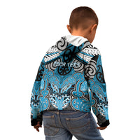 Aotearoa Iwi Ngati Porou Personalised Kid Hoodie Maori Kowhaiwhai Pattern LT19 - Polynesian Pride