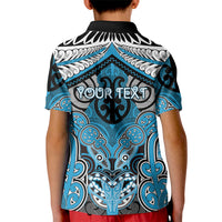 Aotearoa Iwi Ngati Porou Personalised Kid Polo Shirt Maori Kowhaiwhai Pattern LT19 - Polynesian Pride