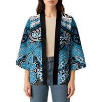 Aotearoa Iwi Ngati Porou Personalised Kimono Maori Kowhaiwhai Pattern LT19 - Polynesian Pride