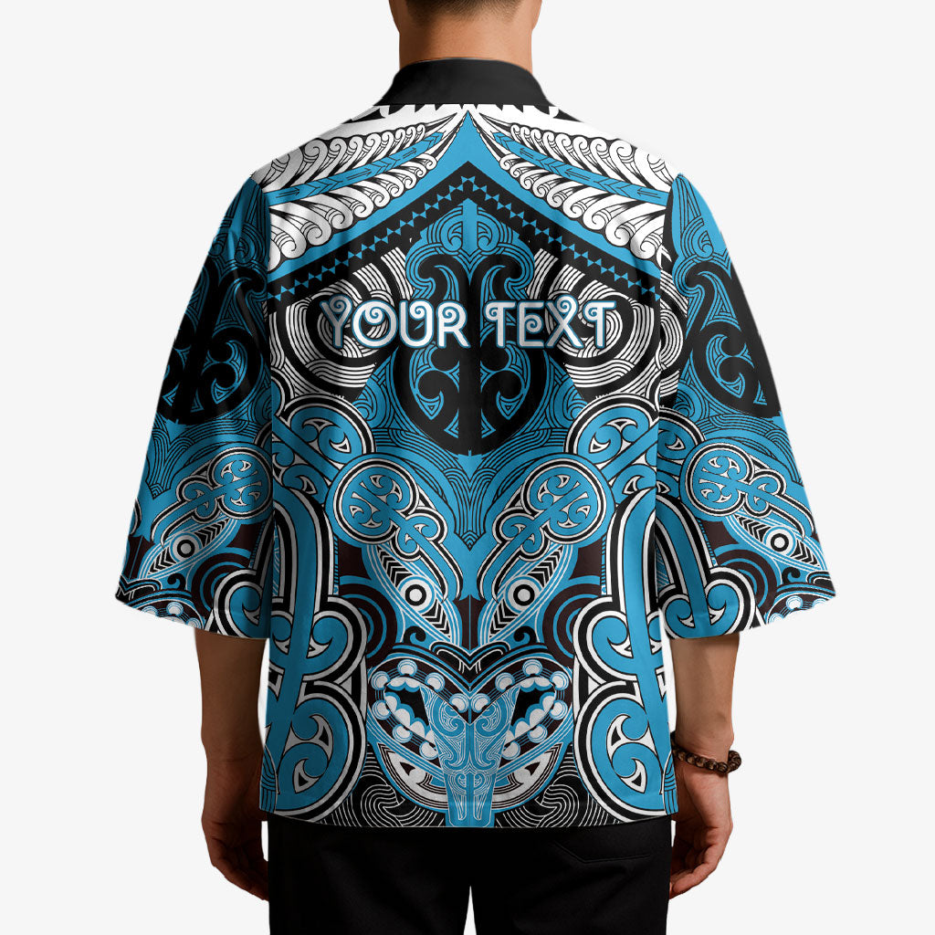 Aotearoa Iwi Ngati Porou Personalised Kimono Maori Kowhaiwhai Pattern LT19 - Polynesian Pride
