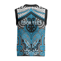 Aotearoa Iwi Ngati Porou Personalised Christmas Knitted V-Neck Vest Maori Kowhaiwhai Pattern LT19 - Polynesian Pride
