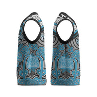 Aotearoa Iwi Ngati Porou Personalised Christmas Knitted V-Neck Vest Maori Kowhaiwhai Pattern LT19 - Polynesian Pride