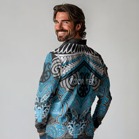 Aotearoa Iwi Ngati Porou Personalised Long Sleeve Polo Shirt Maori Kowhaiwhai Pattern LT19 - Polynesian Pride