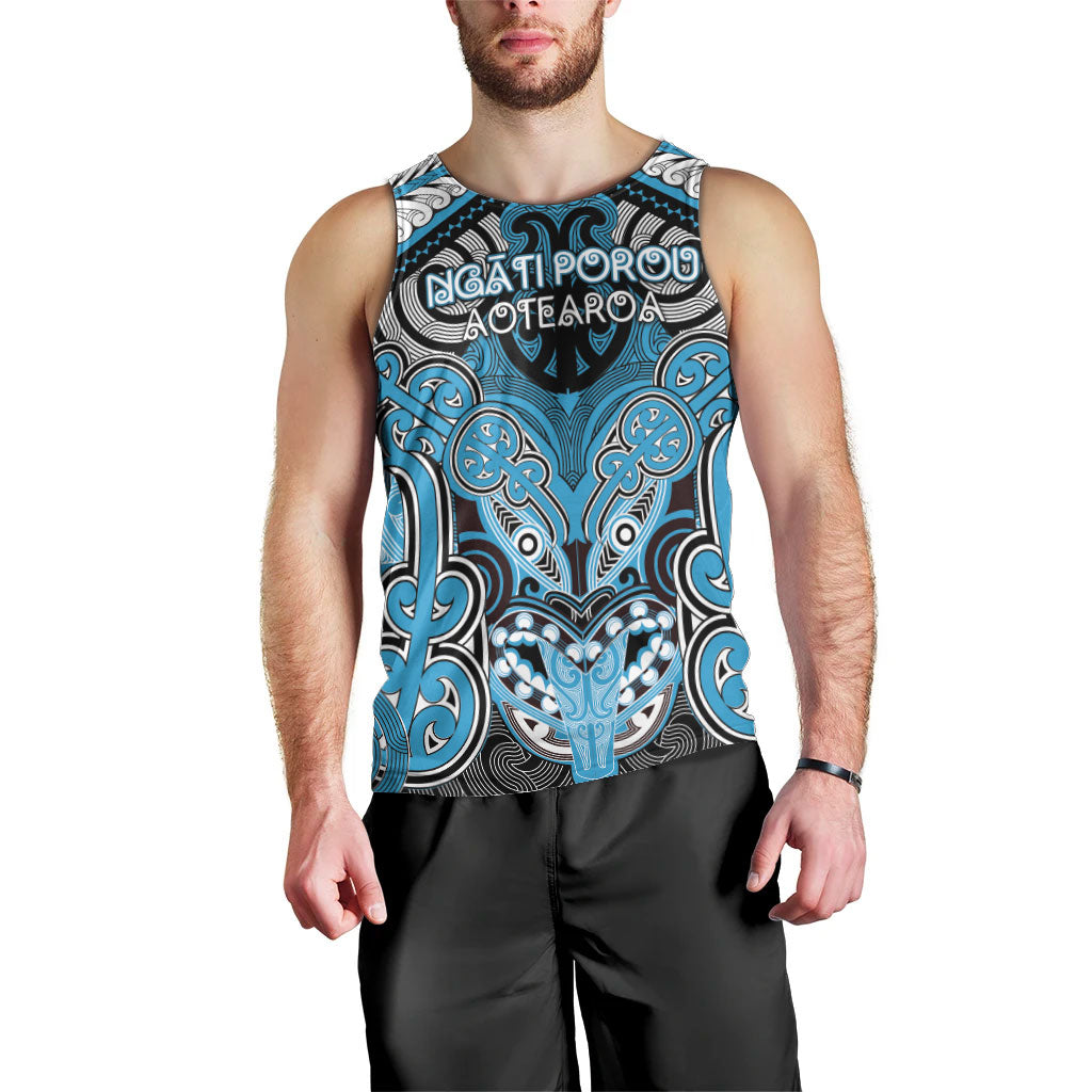 Aotearoa Iwi Ngati Porou Personalised Men Tank Top Maori Kowhaiwhai Pattern LT19 - Polynesian Pride