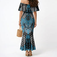 Aotearoa Iwi Ngati Porou Personalised Mermaid Dress Maori Kowhaiwhai Pattern LT19 - Polynesian Pride