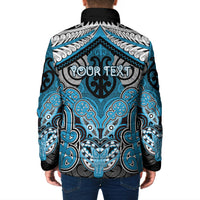 Aotearoa Iwi Ngati Porou Personalised Padded Jacket Maori Kowhaiwhai Pattern LT19 - Polynesian Pride